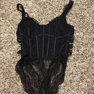 Victoria's Secret Black Lace Top